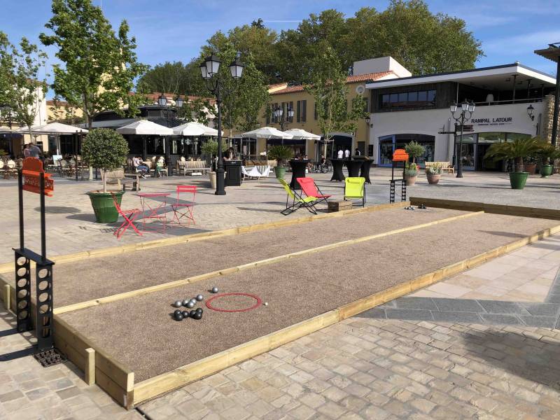 Location de terrain de pétanque éphémère dans centre commercial Lyon